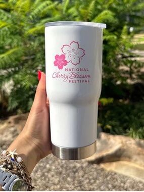 Stainless Steel Travel Tumbler (22oz) - National Cherry Blossom Festival